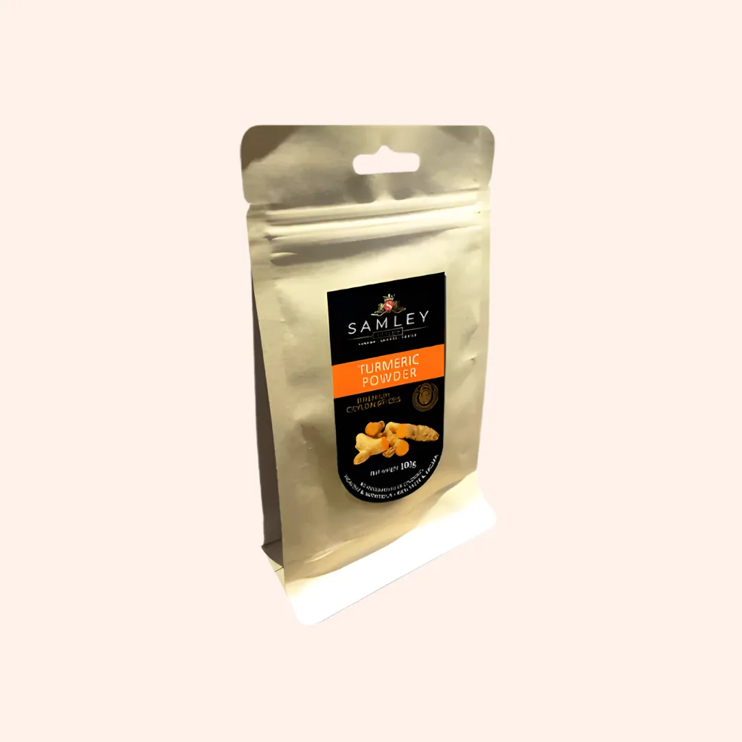 Organic Turmeric Powder 50g in a Kraft Pouch